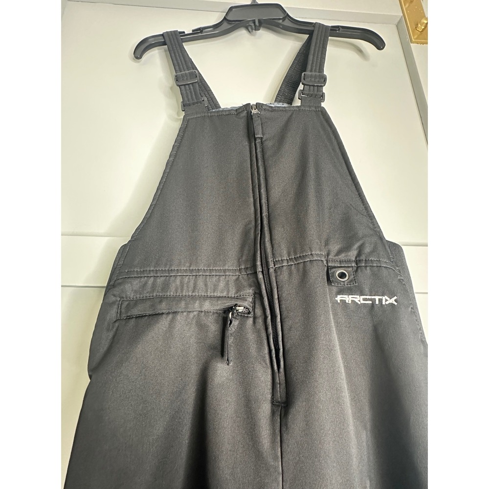 Arctix Youth Snow Bibs Black Insulated Winter Overalls Size Large L/G - Picture 3 of 9